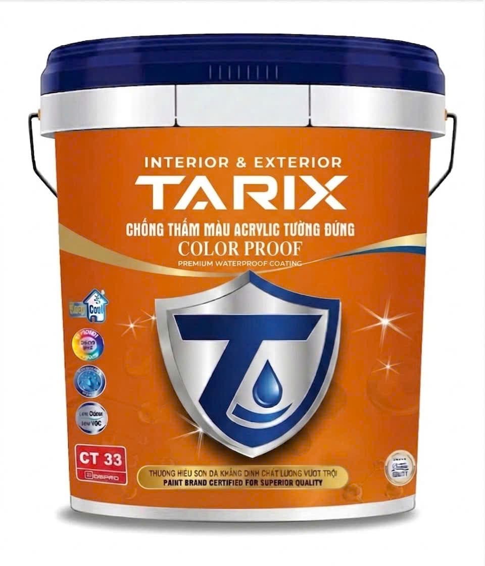 TARIX CT33  |  Chống Thấm Màu Acrylic Tường Đứng